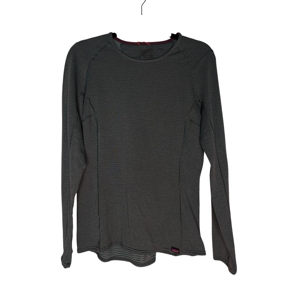Patagonia Women's Longsleeved Capilene Thermal Crewneck M Blue Gorpcore Active